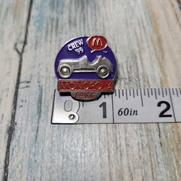 Vintage Monopoly 1999 Coca-Cola McDonald's Pin. - Picture 5 of 6